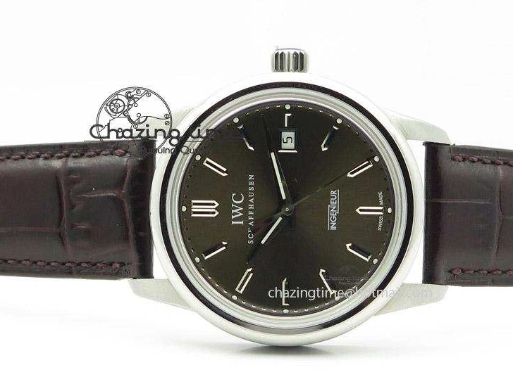 MIROTIME 0316 Affordable Ingeniuer St.Laurens SS Brown Dial MK 1:1 Best Edition On Black Leather Strap A 7365